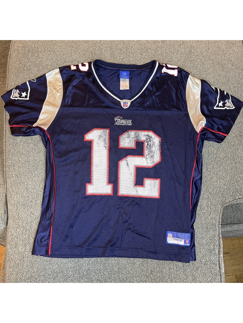 Vintage New England Patriots Reebok Tom Brady Women’s XL Stitched Jersey